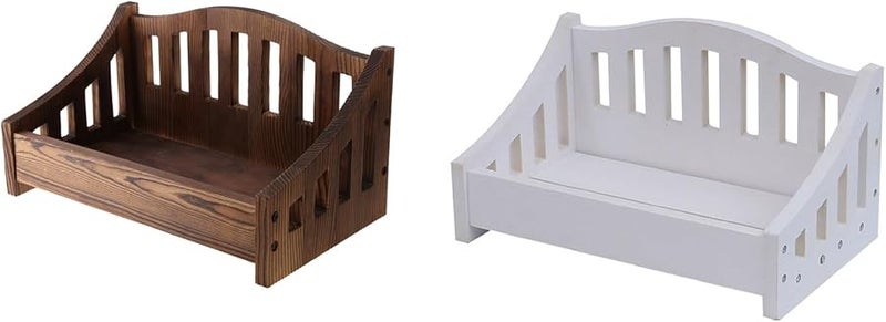 Coffee Newborn Photography Props Posing Bed Infant Photoshoot Chair Backdrop Accessories - Image 3